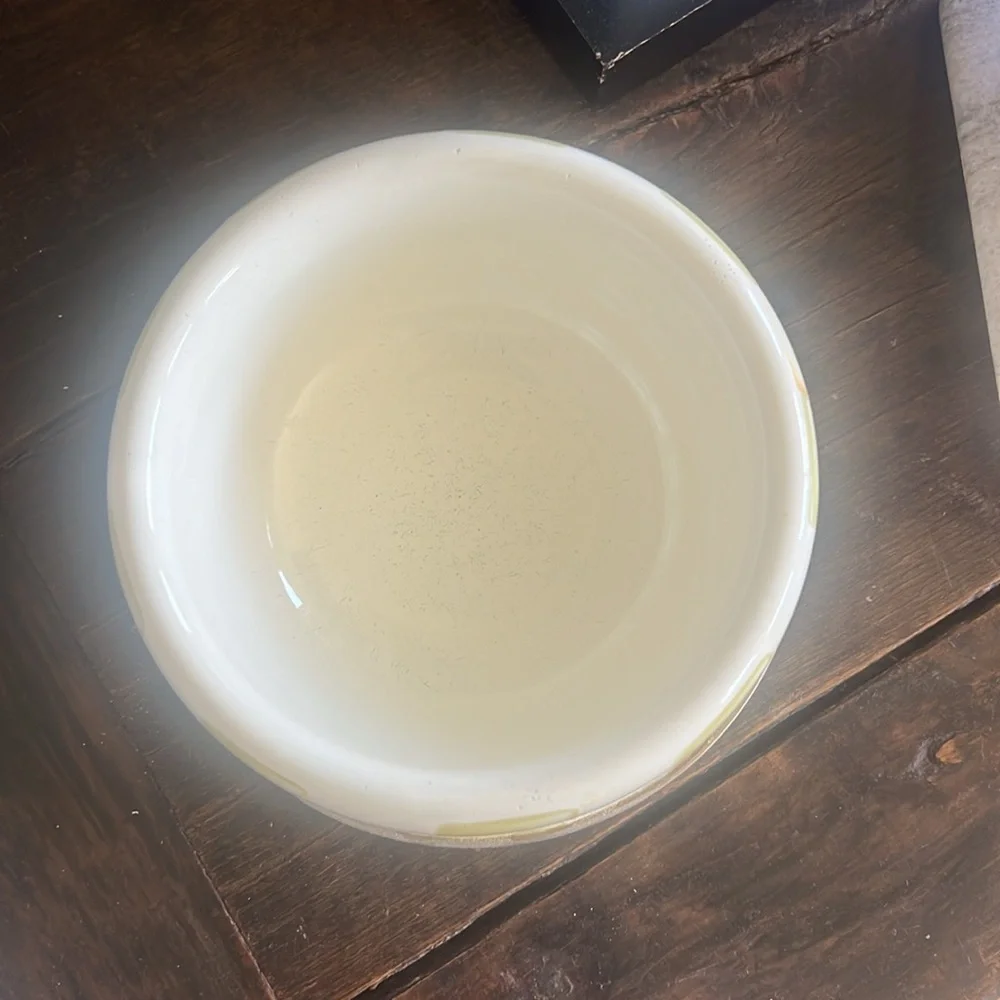 Mackenzie-Childs Medium Dog Bowl - Parchment Check